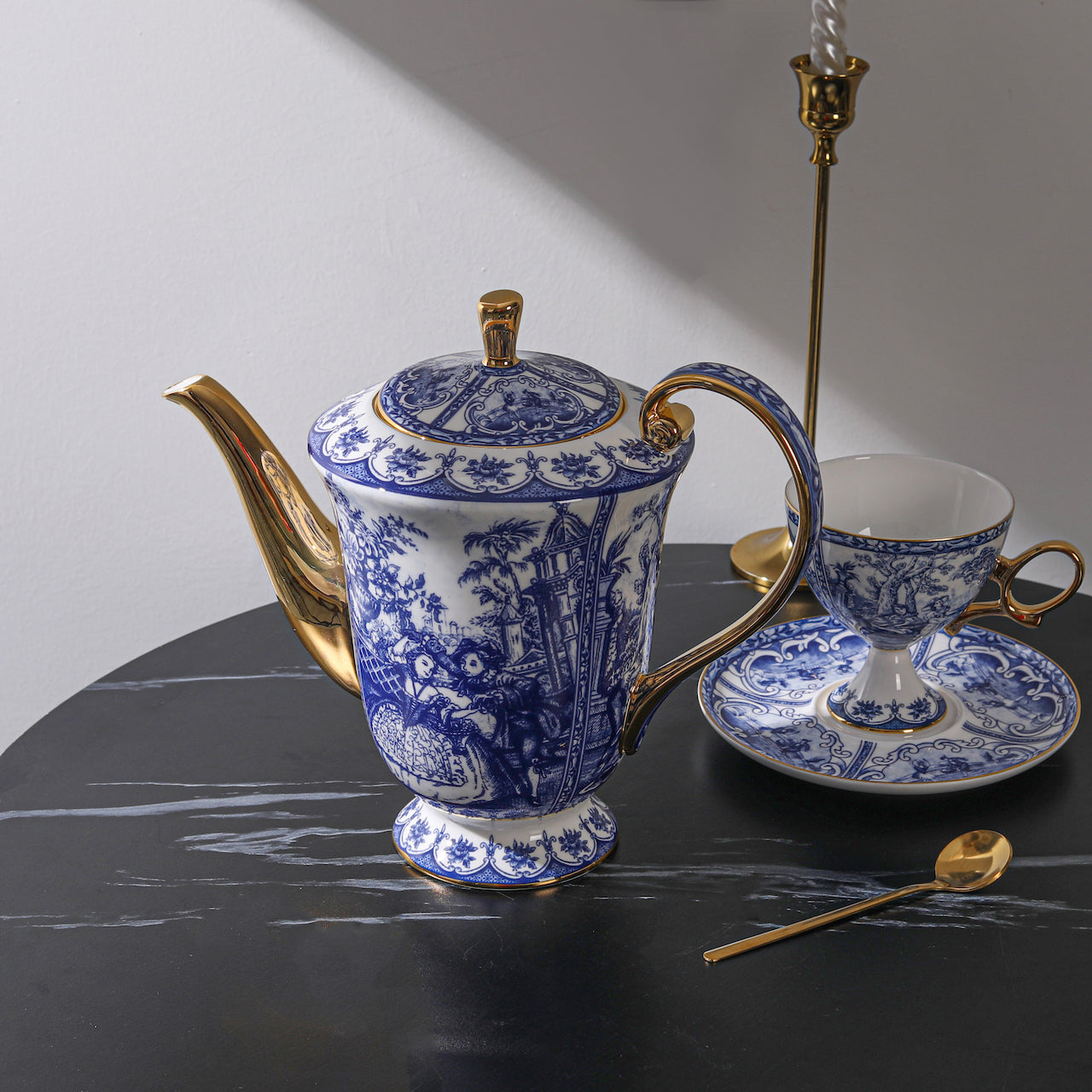 Downton Abbey Bone China Coffee Cup – French Palace Elegance