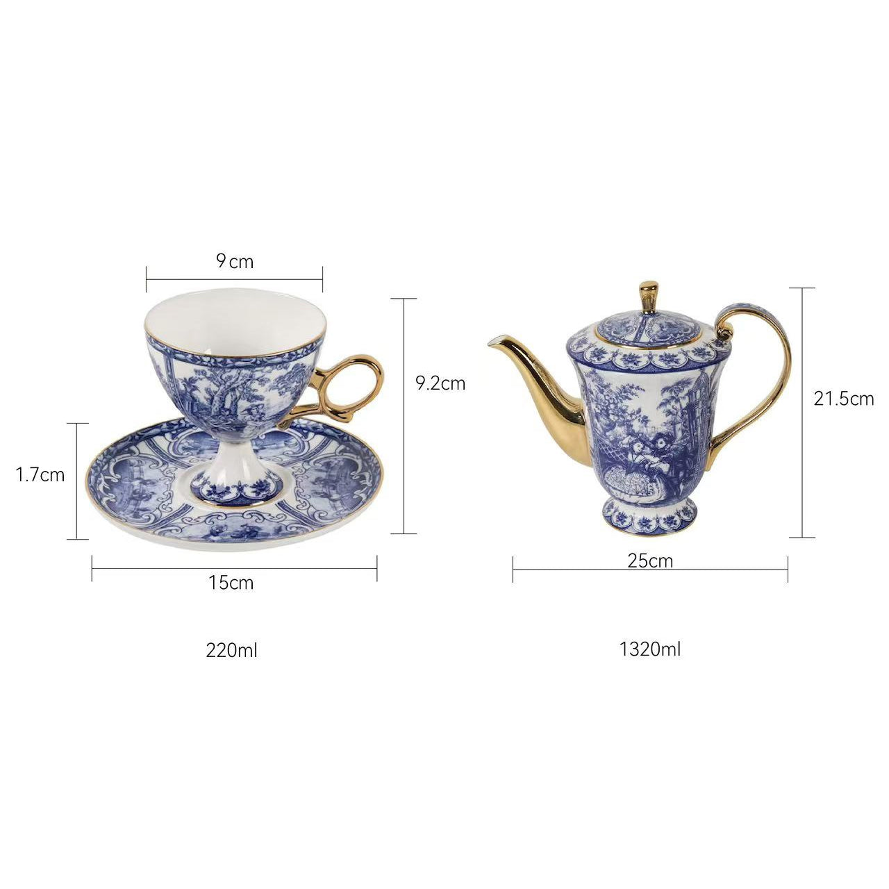 Downton Abbey Bone China Coffee Cup – French Palace Elegance