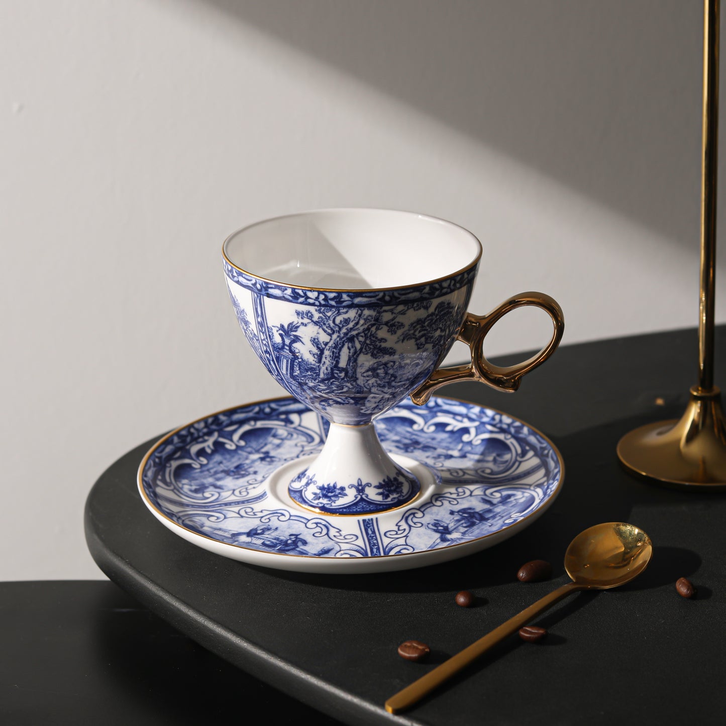 Downton Abbey Bone China Coffee Cup – French Palace Elegance