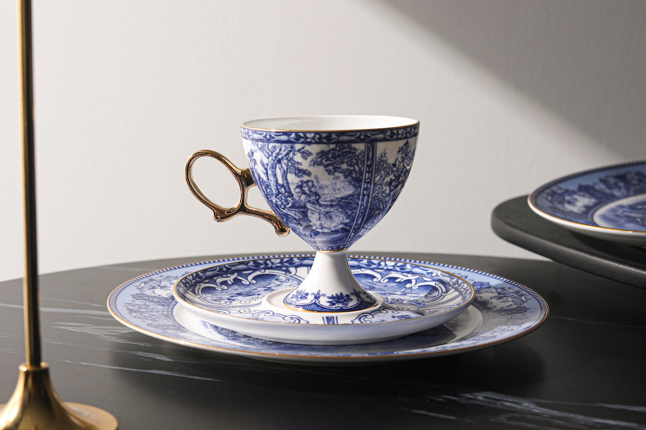 Downton Abbey Bone China Coffee Cup – French Palace Elegance