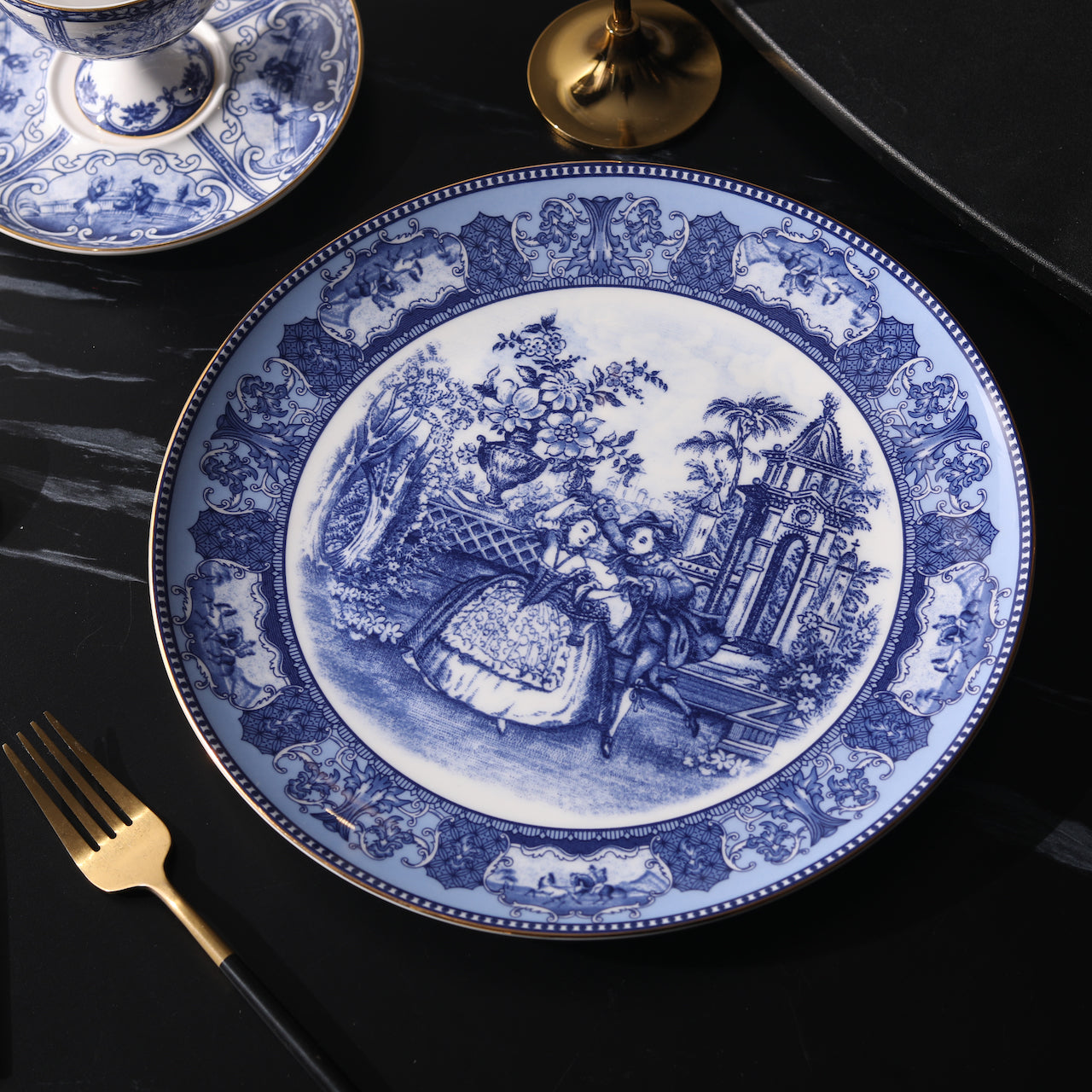 Downton Abbey Bone China Coffee Cup – French Palace Elegance