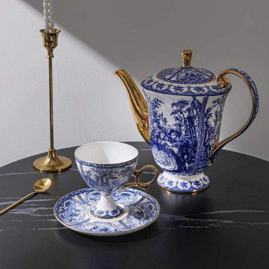Downton Abbey Bone China Coffee Cup – French Palace Elegance