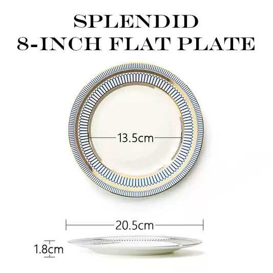 European-Style Ceramic Tableware Set with Bowls and Plates