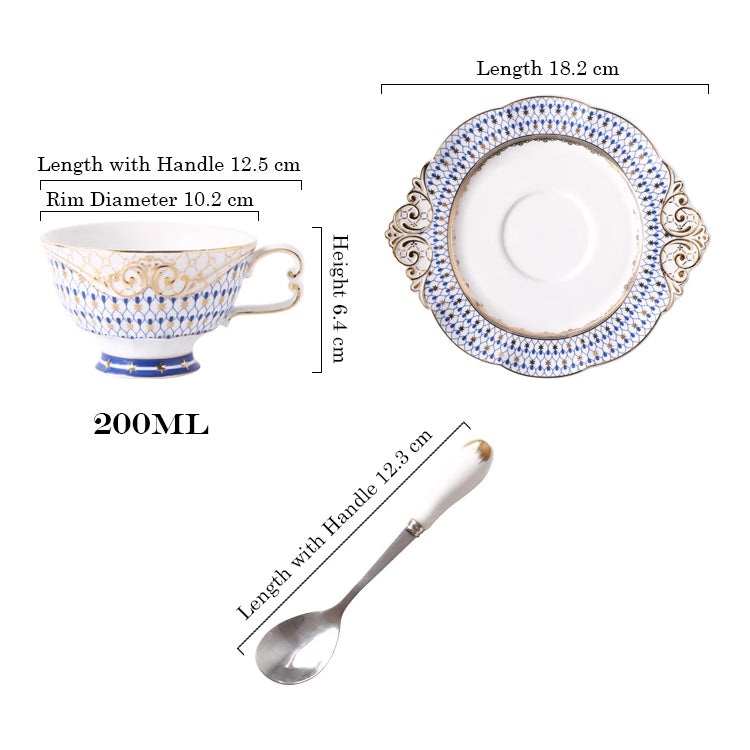 European Bone China Coffee Pot & Afternoon Tea Set