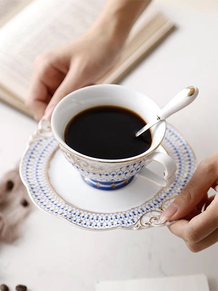 European Bone China Coffee Pot & Afternoon Tea Set